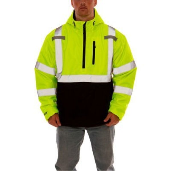 Tingley Tingley® Optix„¢ Jacket, Type R Class 3, Fluorescent Yellow/Green/Black, Large J26322.LG